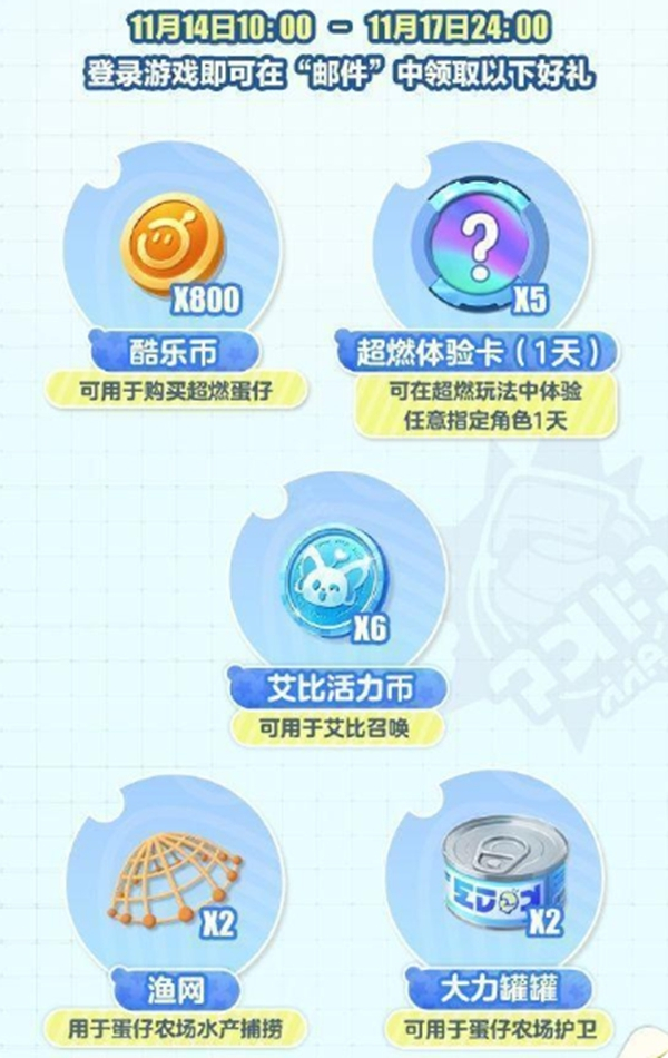 蛋仔派对日活1000万福利有什么